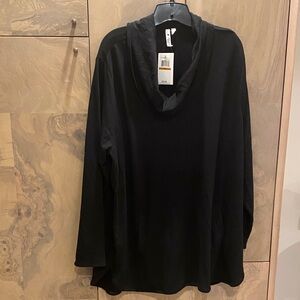 Cable & Gauge Black Cowl Neck Top